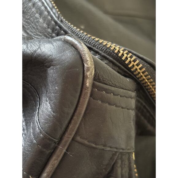 Frye Leather Duffle Bag- Black - Style 102 Benchcrafted Cross Body Strap -Duffel - Picture 12 of 15